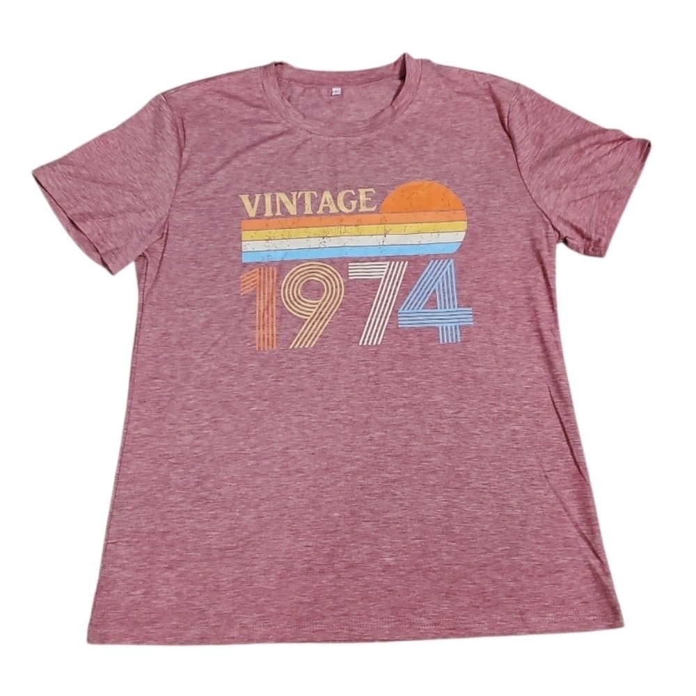 NWOT Boutique Women's Vintage 1974 Graphic T-Shirt L